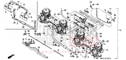 CARBURATEUR (ENS.) CBR1000FK de 1989